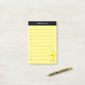 Te doen met geel gekleurde loemen post-it® notes (Op bureau)