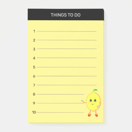 Te doen met geel gekleurde loemen post-it® notes (Voorkant)