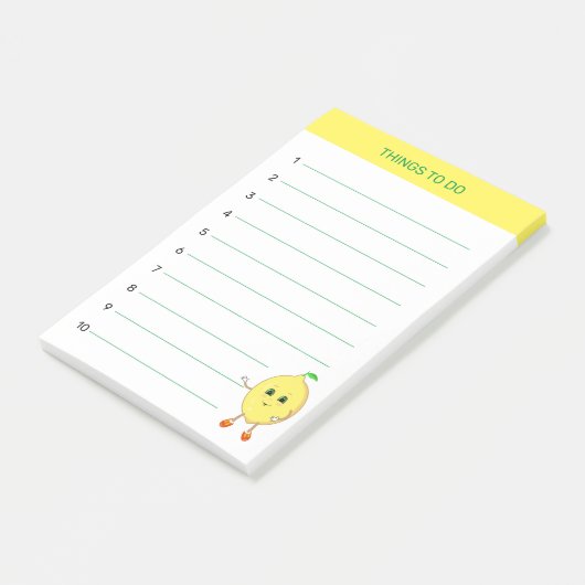 Te doen met mooie citroenen post-it® notes (Schuin)
