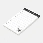 Te doen met schedel en Bot Post-it® Notes (Schuin)
