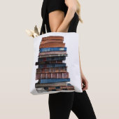 Te dol op boeken-Oude Stack van boeken w / quote Tote Bag (Dichtbij)
