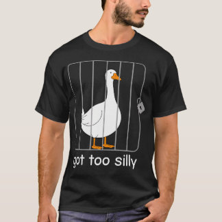 Te Dom Gek Gans Gans Woordspeling T-shirt