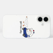 Te Dom Gek Gans Politie Humor Case-Mate iPhone Case (Achterkant (horizontaal))