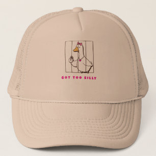 Te dom geworden Grappige Gans Trucker Pet