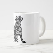 Te donker om te lezen grote koffiekop (Voorkant rechts)