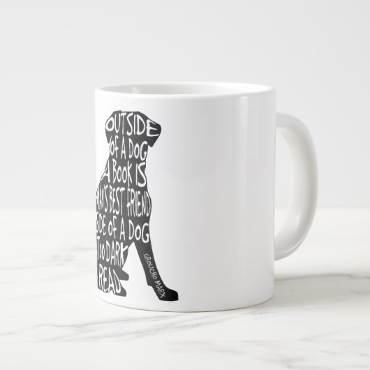 Te donker om te lezen grote koffiekop (Voorkant rechts)