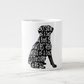 Te donker om te lezen grote koffiekop (Voorkant)