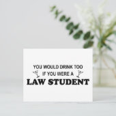 Te Drink - Wet student Briefkaart (Staand voorkant)