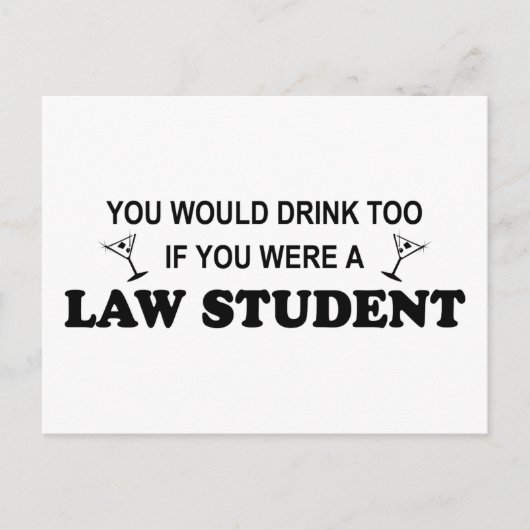 Te Drink - Wet student Briefkaart (Voorkant)