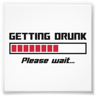 Te drink worden gelieve wacht de Bar van de Lading Foto Afdruk
