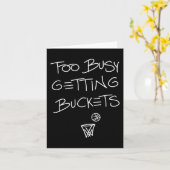 Te druk met emmers Fun Basketbal 1 Kaart (Gele Bloem)