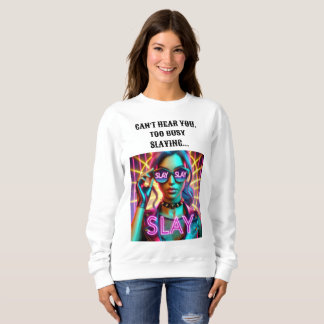 Te druk met het ontwerpen van een sweatshirt. trui