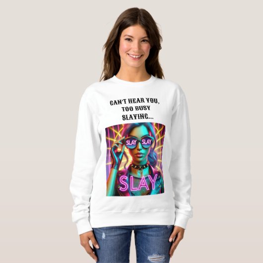 Te druk met het ontwerpen van een sweatshirt. trui (Voorkant volledig)
