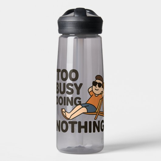Te druk met niets doen 😎 waterfles (Voorkant)