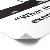 Te druk om uit te oefenen? poster (Hoek)