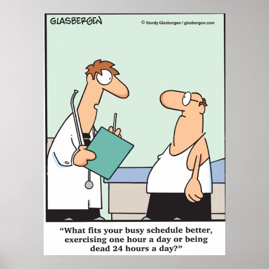 Te druk om uit te oefenen? poster (Voorkant)