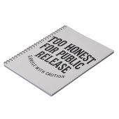 Te eerlijk voor een publieke release notitieboek (Linkerzijde)