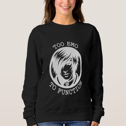 Te emo om artistiek ontwerp te laten functioneren trui (Voorkant)