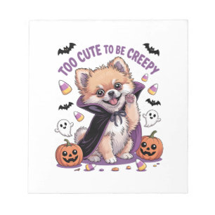 Te Erg Schattig om een Griezelige Halloween T-shir Notitieblok