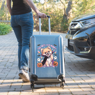 Te Erg Schattig om een Griezelige Halloween T-shir Sticker