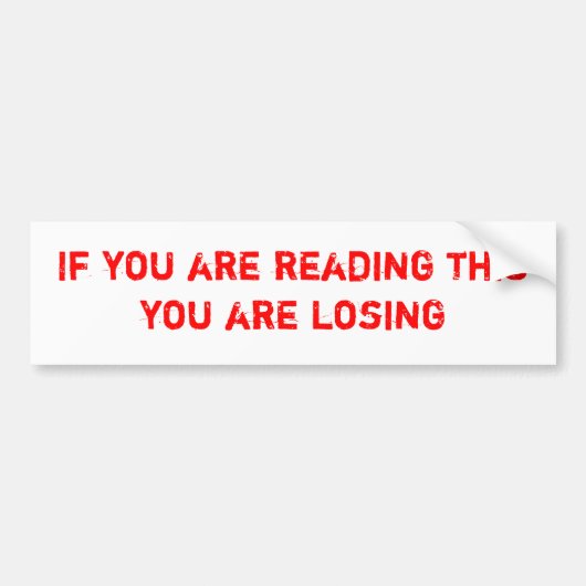 Te ernstig bumpersticker (Voorkant)