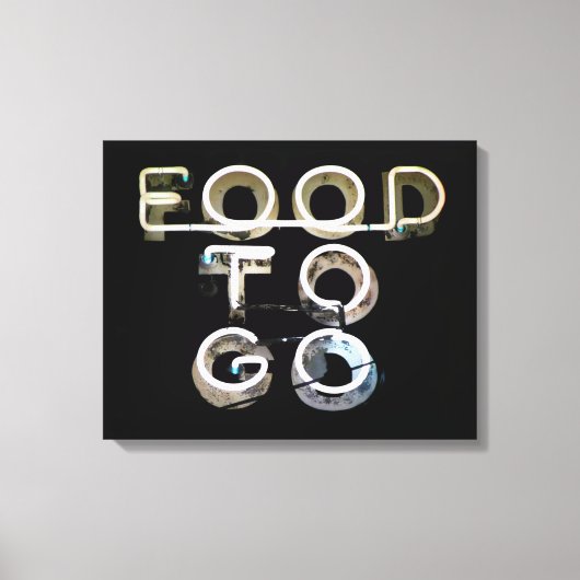 Te gaan eten canvas afdruk (Voorkant)