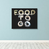 Te gaan eten canvas afdruk (Insitu (Houten vloer))