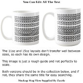 Te Gebroken om Verborgen Bericht 136BW Werk te Sto Koffiemok