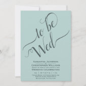 Te gebruiken als Wed Elegant Calligraphy Simple Mi Kaart (Voorkant)