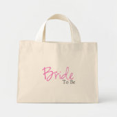 Te gebruiken bride (roze script) mini tote bag (Voorkant)