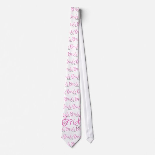 Te gebruiken bride (roze script) stropdas (Voorkant)