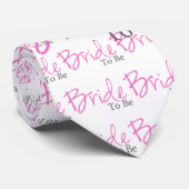 Te gebruiken bride (roze script) stropdas (Opgerold)