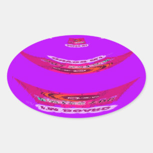 Te gek dat ik je mis. Ik verveel me Ovale Sticker