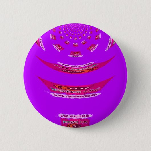Te gek dat ik je mis. Ik verveel me Ronde Button 5,7 Cm (Voorkant)