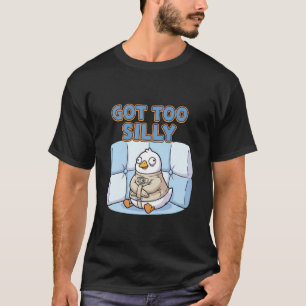 Te gek Gekke Gans Eend Rechte Dwangsjack T-shirt