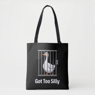 Te Gek Gekke Gans Woordgrap Humor Dierenliefhebber Tote Bag