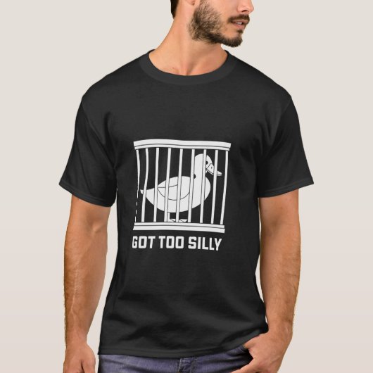 Te Gek Gekke Grappige Gans Vrouwen T-shirt (Voorkant)