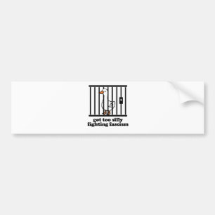 Te gek geworden vechtend tegen fascisme Geen Konin Bumpersticker