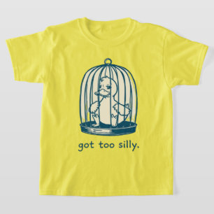 Te Gek om een Gestoorde Eend in Kooi Humor T-shirt