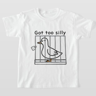 Te Gek om een Gestoorde Eend in Kooi Humor T-shirt