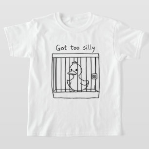Te Gek om een Gestoorde Eend in Kooi Humor T-shirt