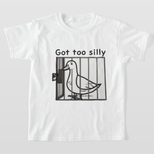 Te Gek om een Gestoorde Eend in Kooi Humor T-shirt