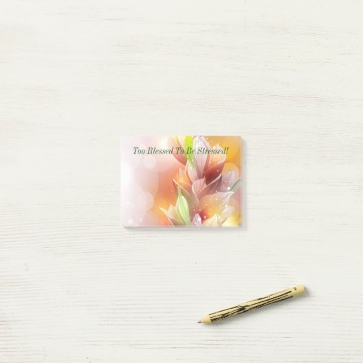 Te gek om gestoord te worden! post-it® notes (Op bureau)