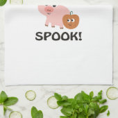 Te gek voor Spook! Pig Witch Theedoek (Gevouwen)