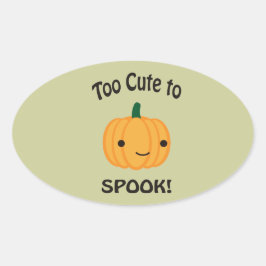 Te gek voor woorden. Little Pumpkin Ovale Sticker