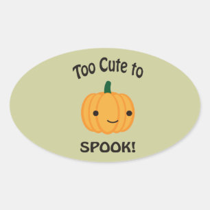 Te gek voor woorden. Little Pumpkin Ovale Sticker