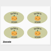 Te gek voor woorden. Little Pumpkin Ovale Sticker (Vel)