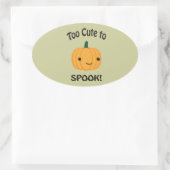 Te gek voor woorden. Little Pumpkin Ovale Sticker (Tas)