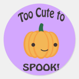 Te gek voor woorden. Little Pumpkin Ronde Sticker