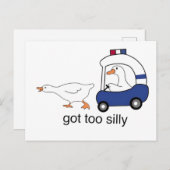 Te Gekke Funny Goose Police Humor Briefkaart (Voorkant / Achterkant)